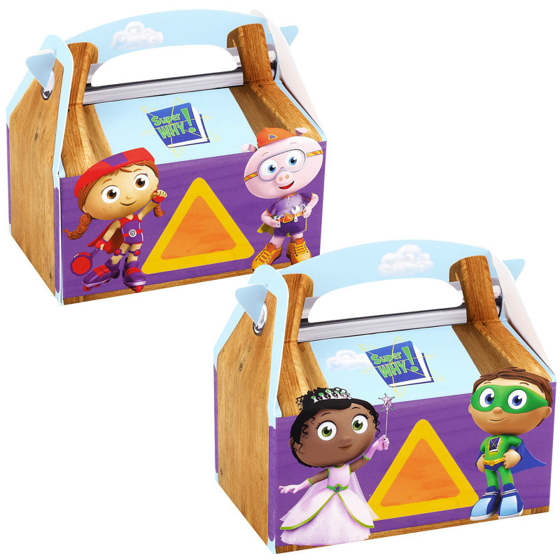 Super Why! Empty Favor Boxes (4 count)