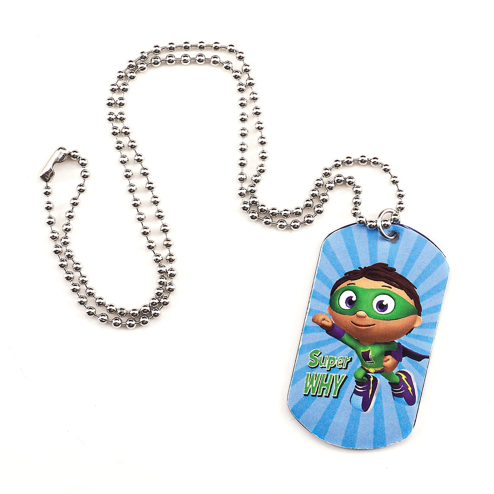 Super Why! Dogtag Necklace - Click Image to Close