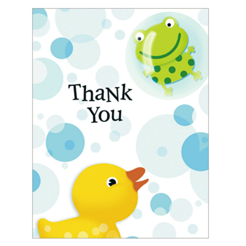 Splish Splash Thank You Cards (8 count) - Click Image to Close