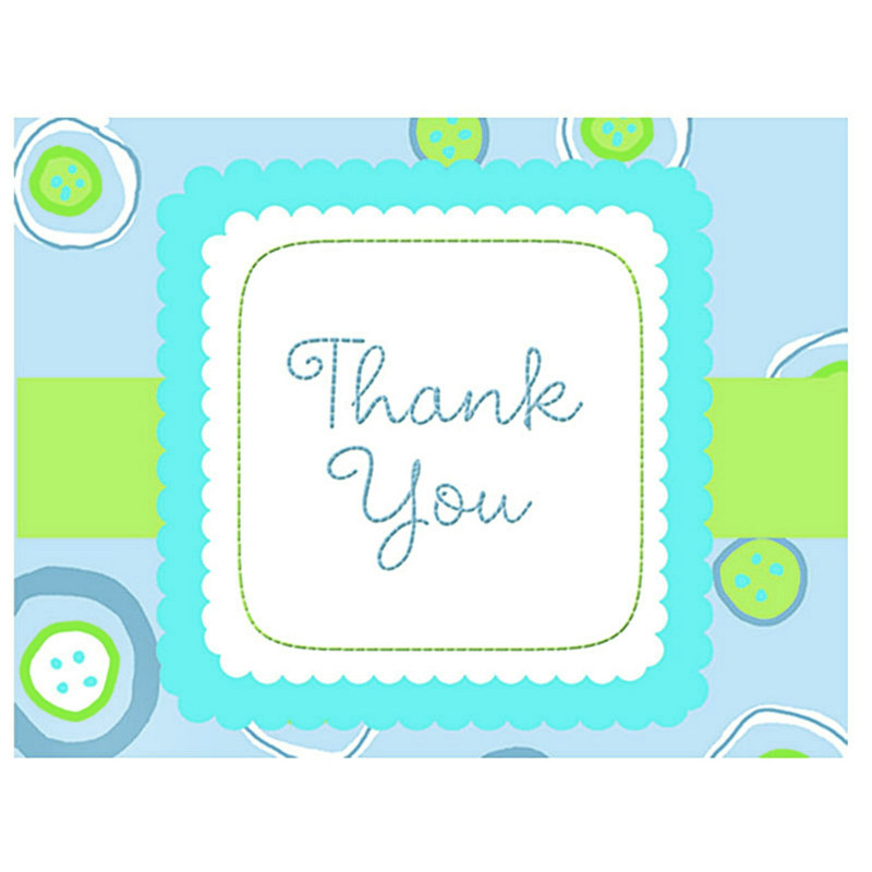 Blessed Baby Boy Thank You Cards (8 count) - Click Image to Close