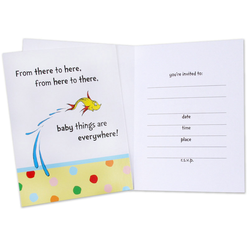 Baby Seuss Invitations (8 count) - Click Image to Close