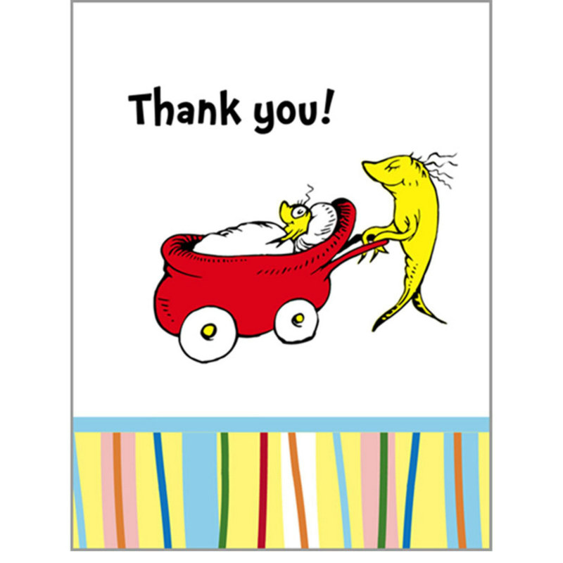 Baby Seuss Thank You Cards (8 count) - Click Image to Close