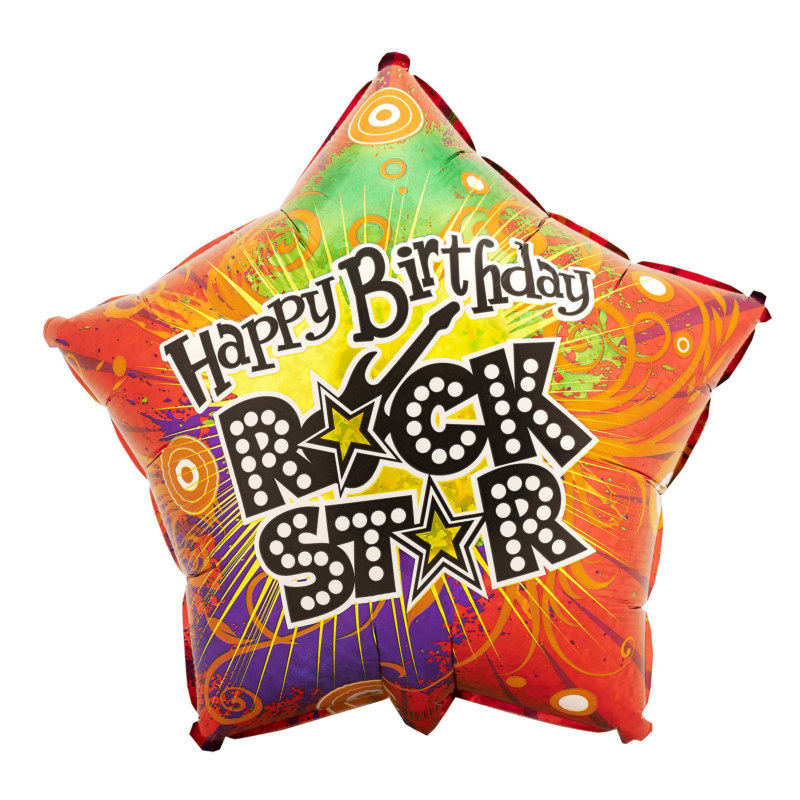 Rock Star 18" Foil Balloon - Click Image to Close