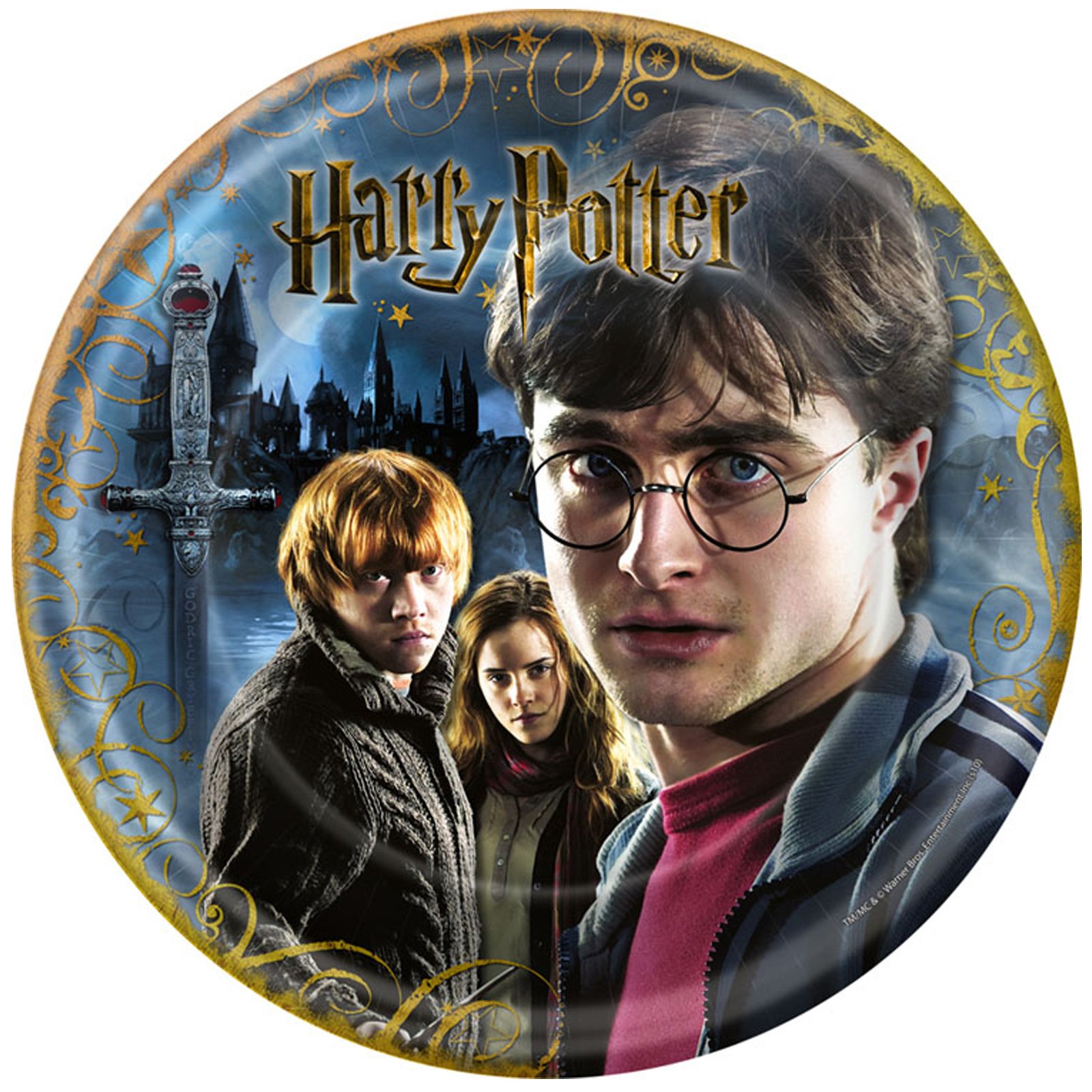 Harry Potter Deathly Hallows Dinner Plates (8 count)