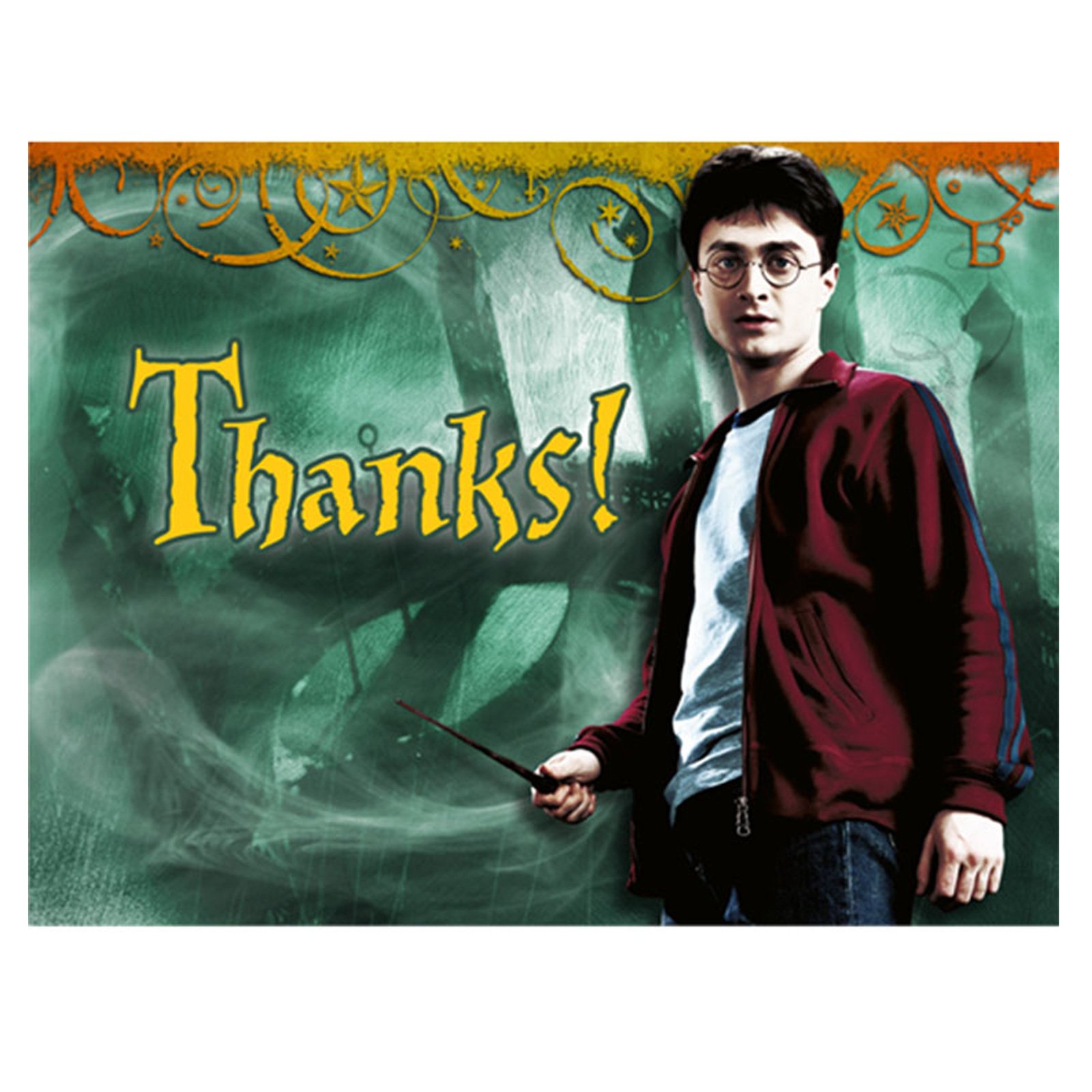 Harry Potter Deathly Hallows Thank You Cards (8 count) - Click Image to Close