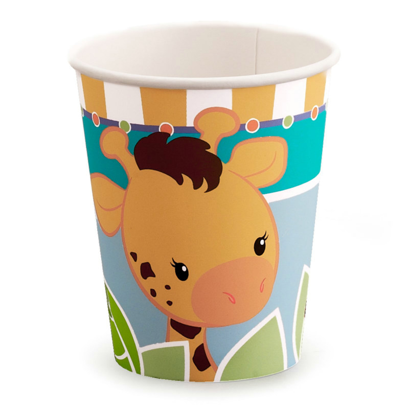 Giraffe 9 oz. Paper Cups (8 count)
