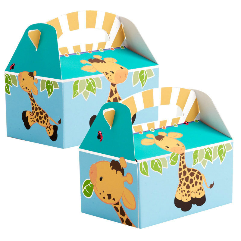 Giraffe Empty Favor Boxes (4 count) - Click Image to Close