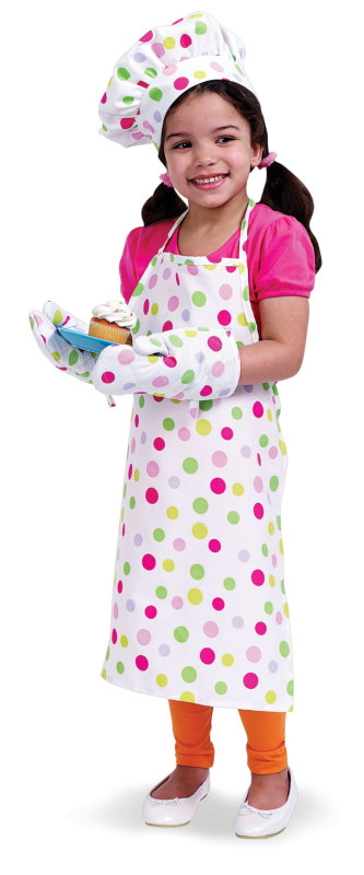 Polka Dot Apron Set - Click Image to Close