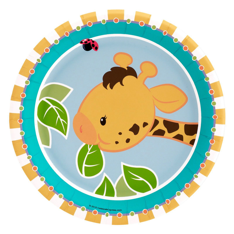 Giraffe Dessert Plates (8 count) - Click Image to Close