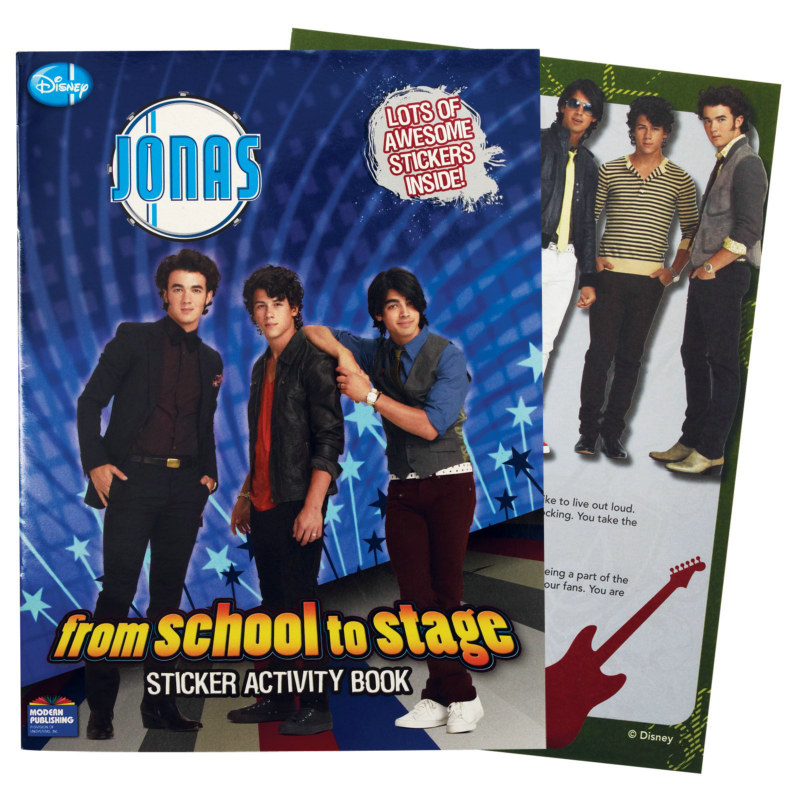 JONAS 'From School to Stage' Sticker Activity Book (1 count)