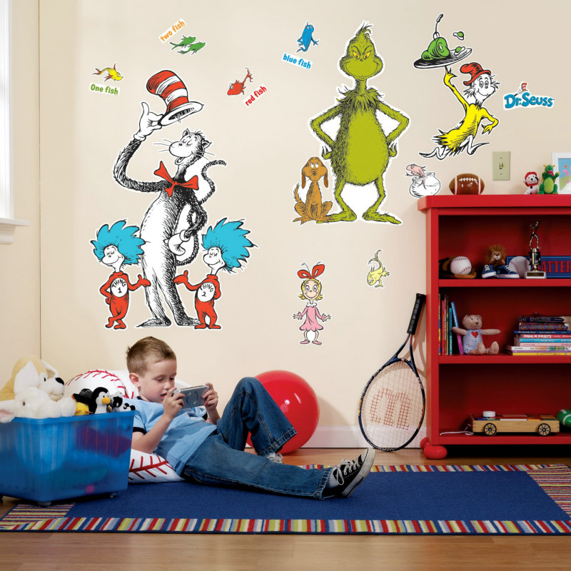 Dr. Seuss Giant Wall Decals - Click Image to Close