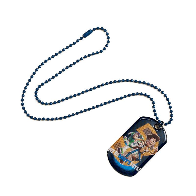 Toy Story Dog Tag Necklace (1 count) - Click Image to Close