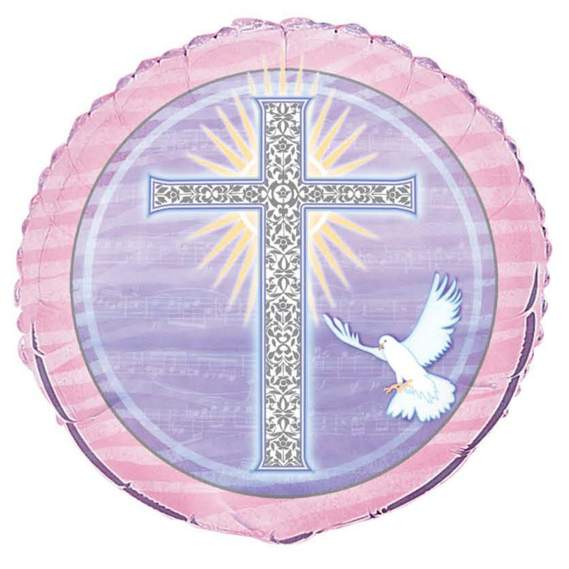 Bless Pink 18" Foil Balloon - Click Image to Close