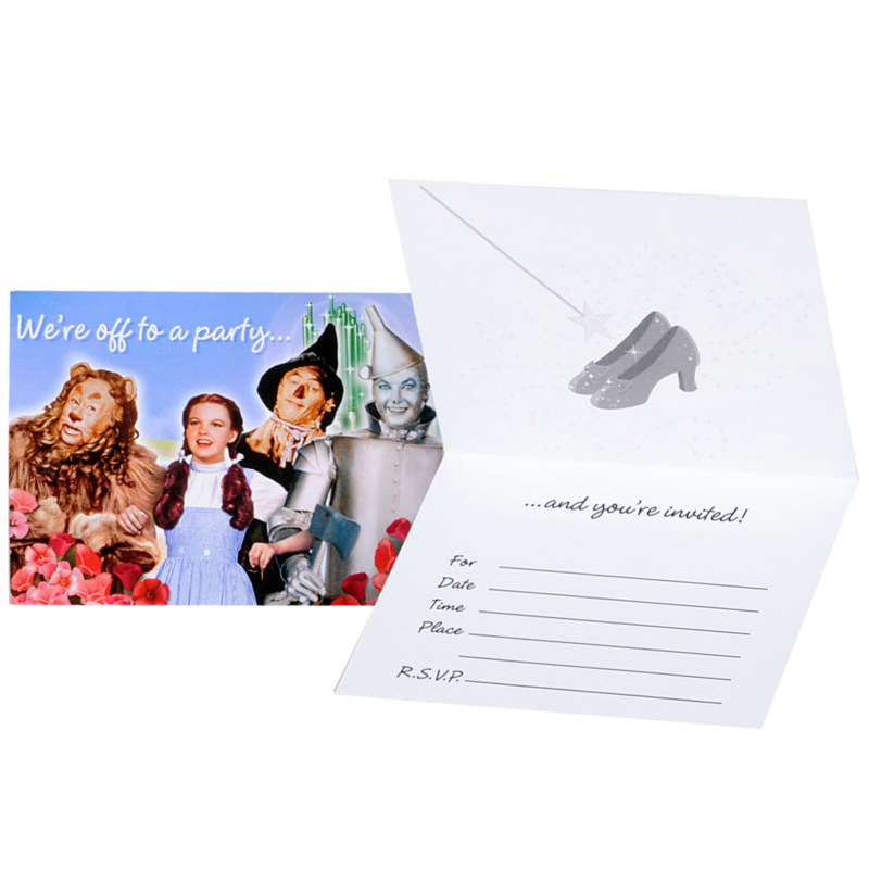 Wonderful Wizard of Oz Invitations (8 count) - Click Image to Close