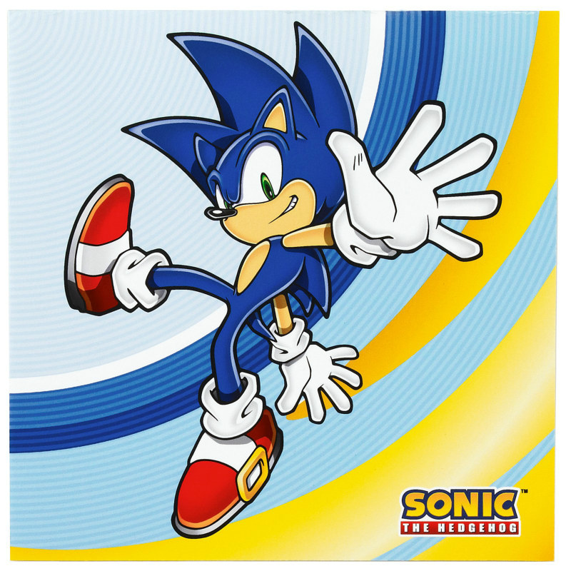 Sonic the Hedgehog Lunch Napkins (16 count) - Click Image to Close