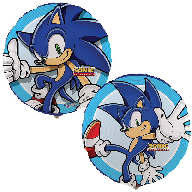 Sonic the Hedgehog 18" Foil Balloon - Click Image to Close