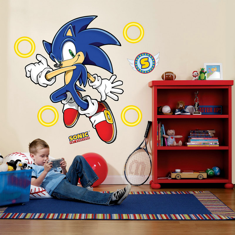 Sonic the Hedgehog Giant Wall Decals - Click Image to Close