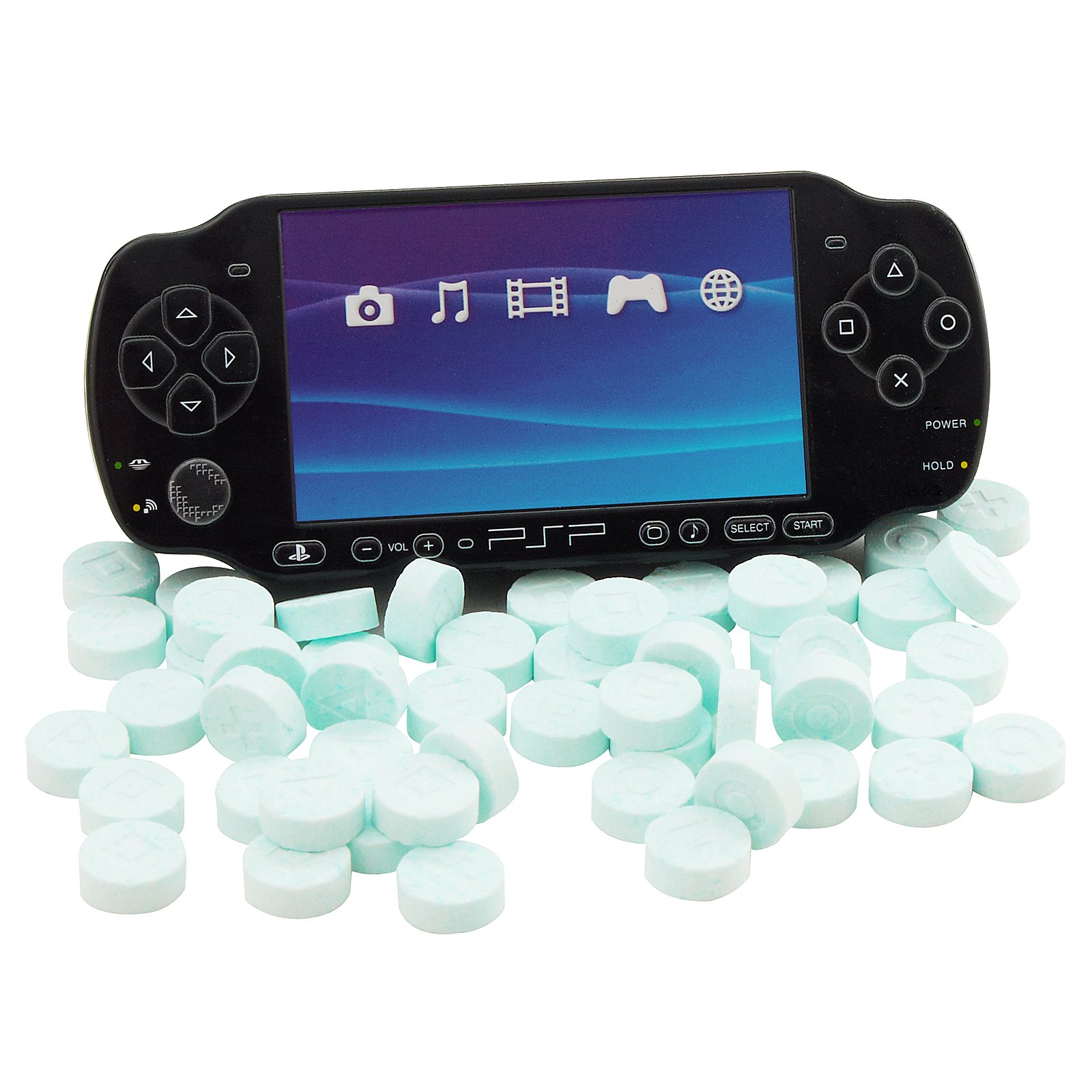 PlayStation Portable Sour Candy Tin - Click Image to Close