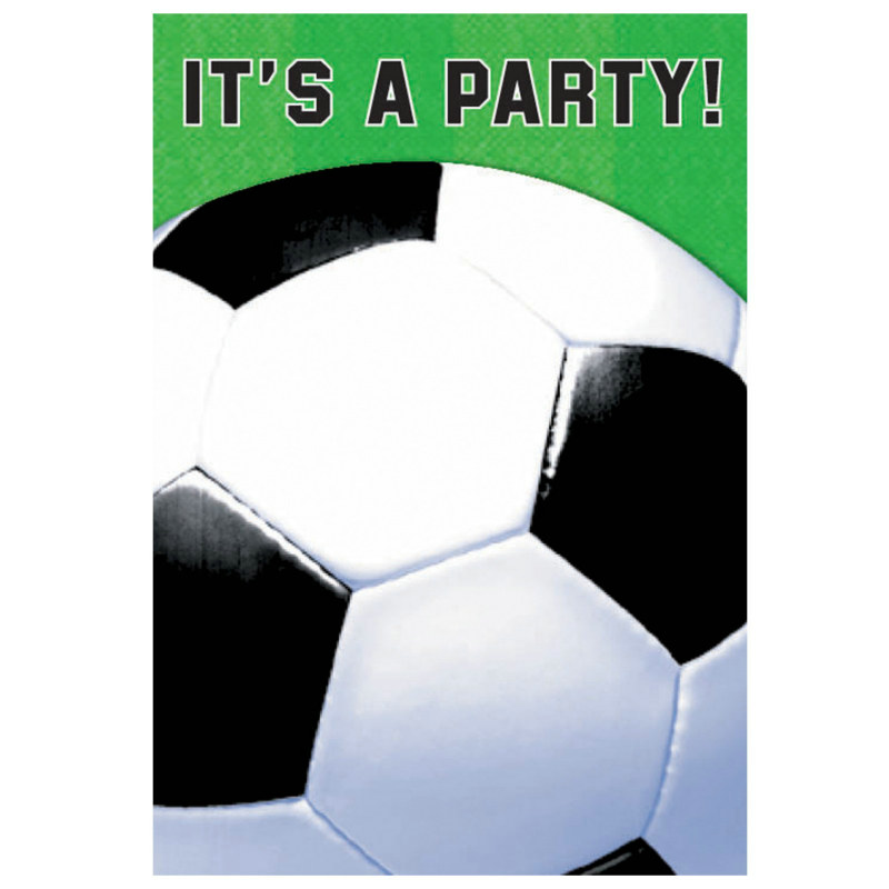 Soccer Invitations (8 count) - Click Image to Close