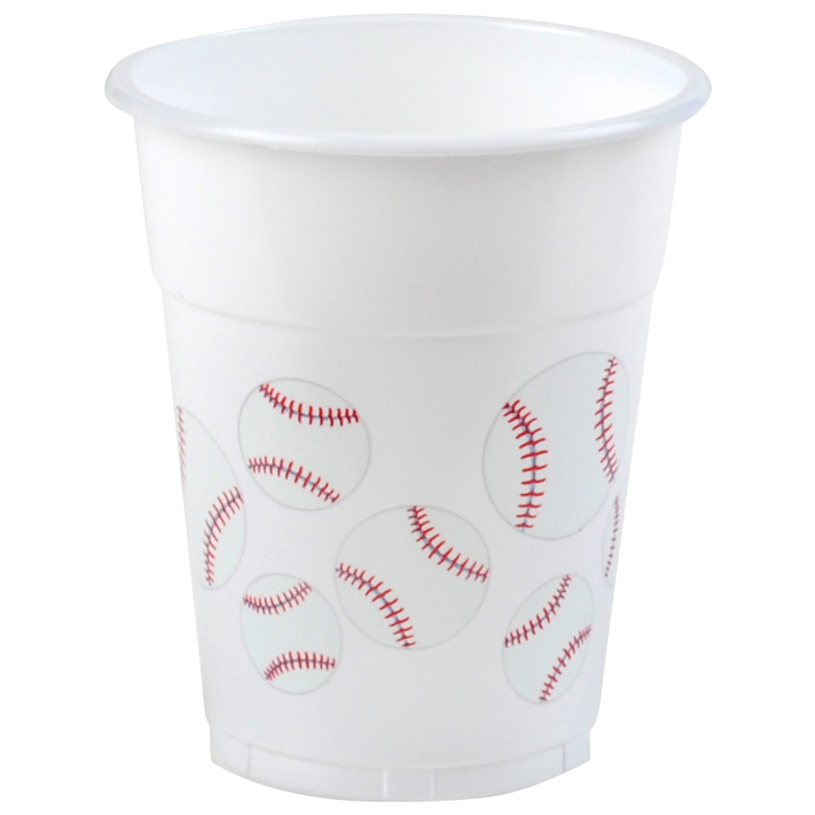 Baseball Fan - 14 oz. Plastic Cups (8 count) - Click Image to Close