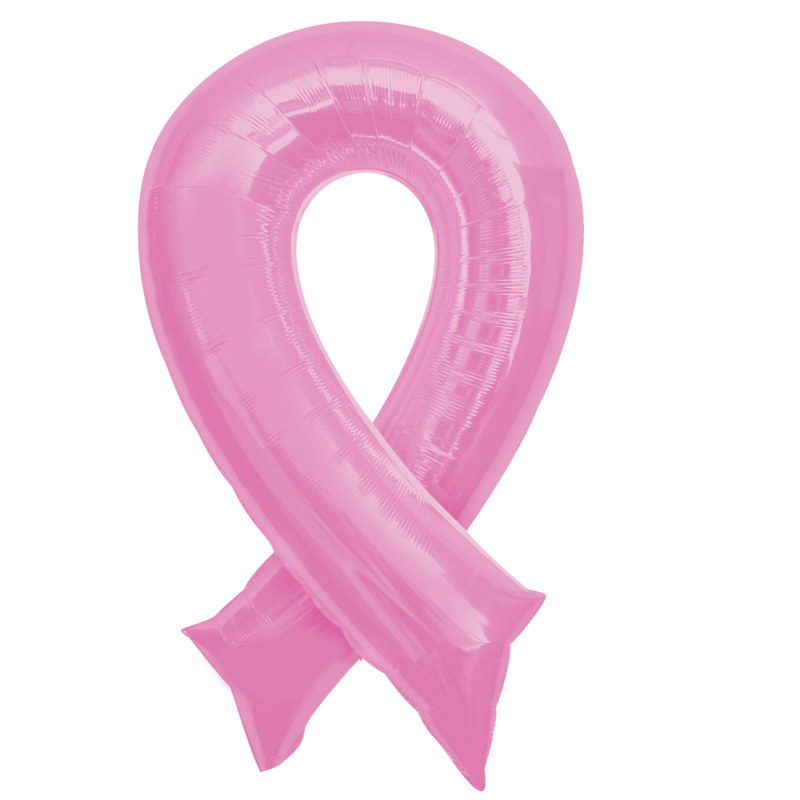 Pink Ribbon Shaped 36" Foil Balloon