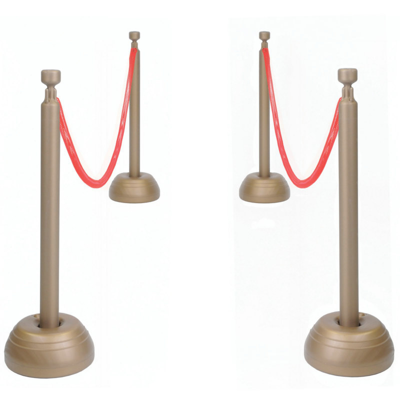 Red Rope Stanchion Set - Click Image to Close