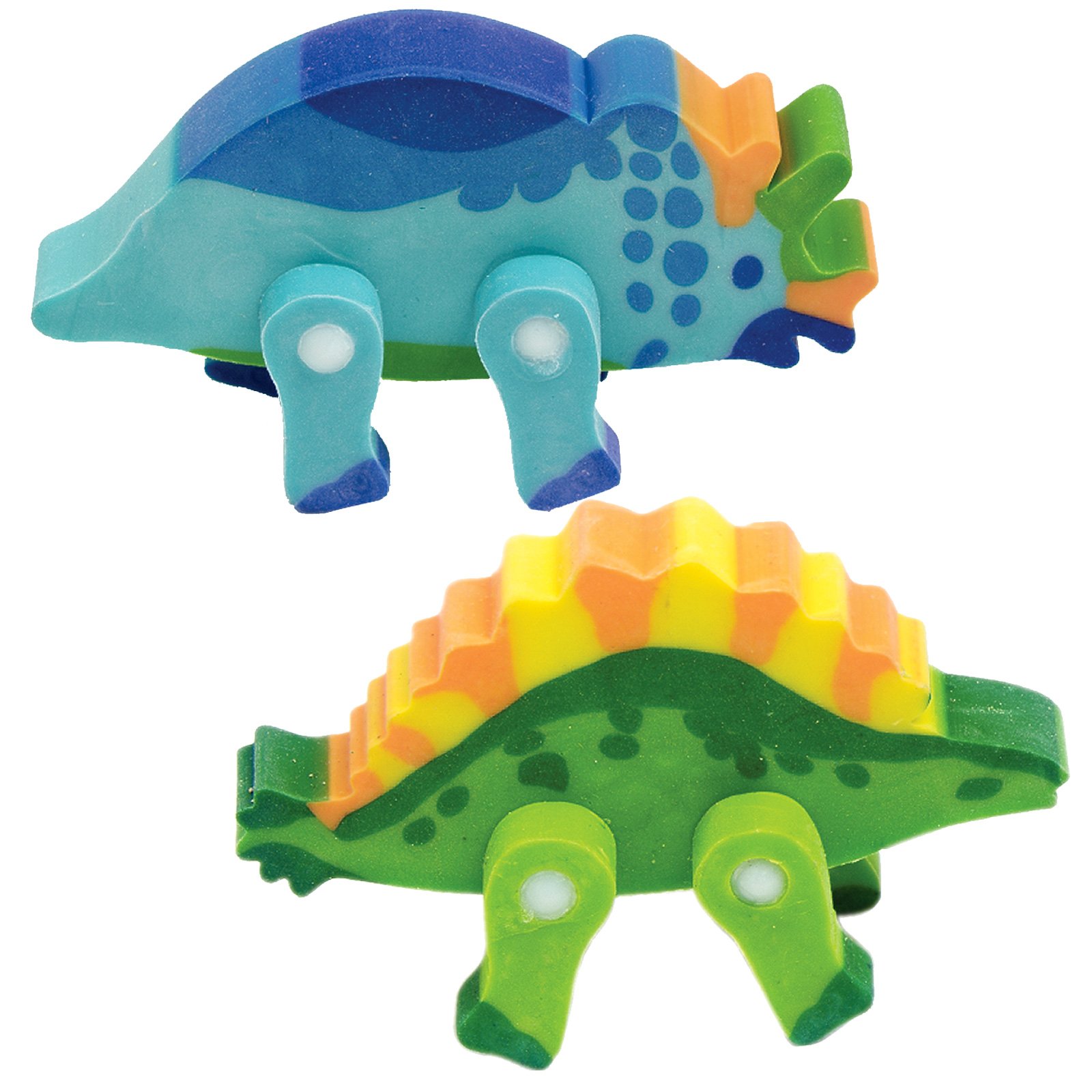 3D Dinsoaur Erasers Assorted (8 count) - Click Image to Close