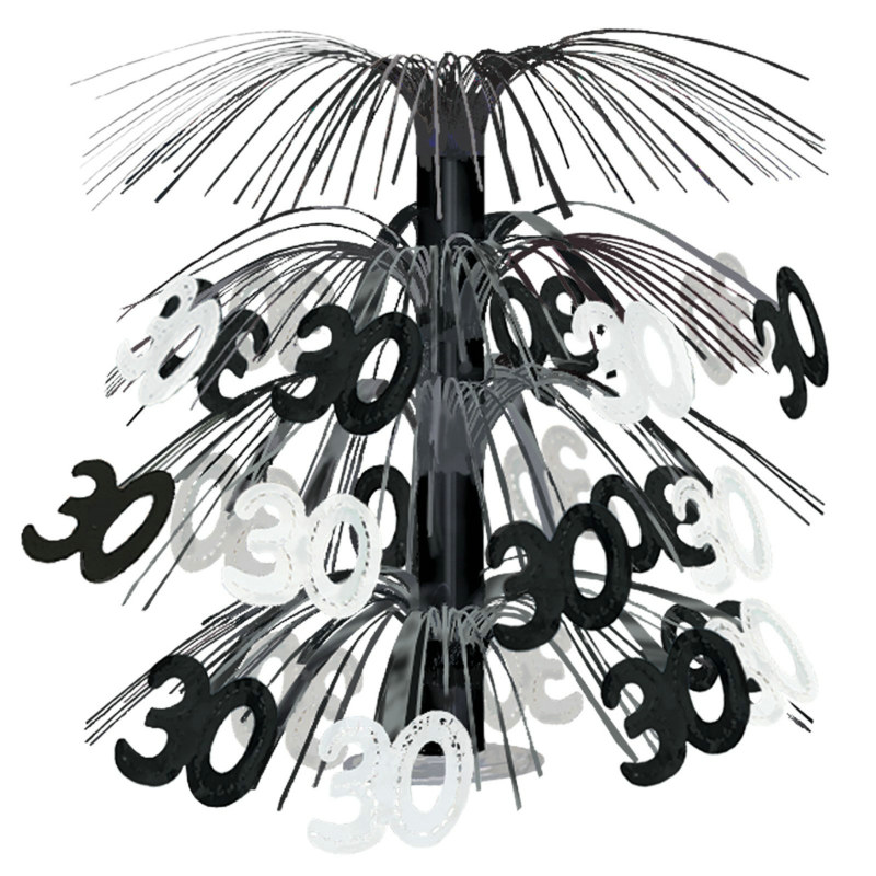 "30" Black Cascade Centerpiece - Click Image to Close