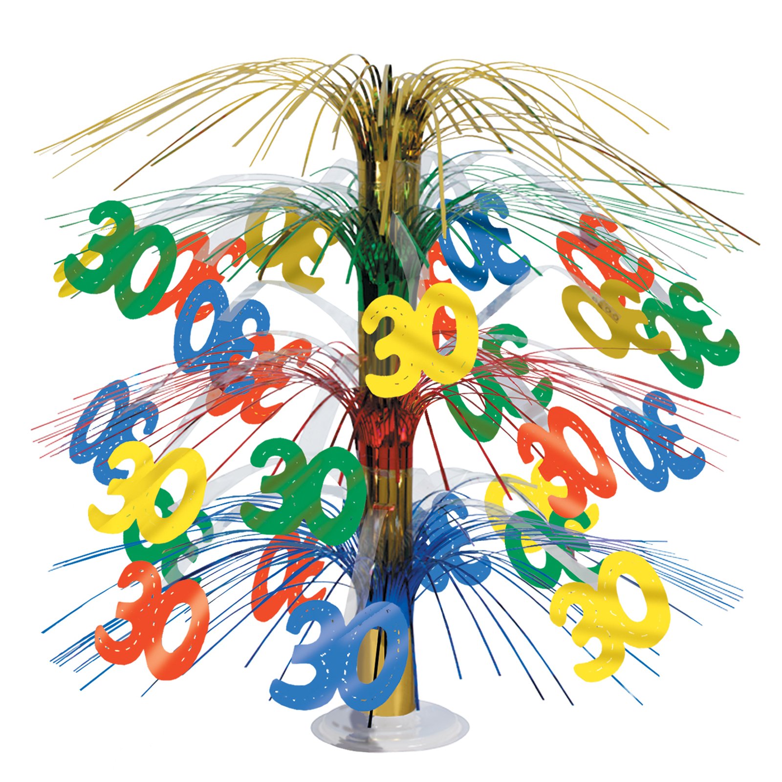 "30" Multi Color Cascade Centerpiece - Click Image to Close