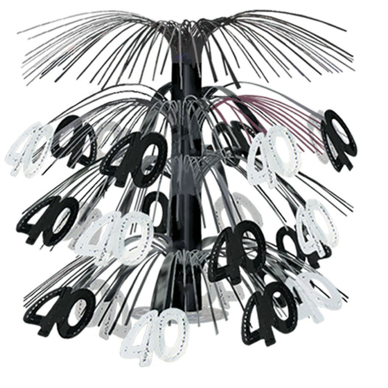 "40" Black Cascade Centerpiece - Click Image to Close