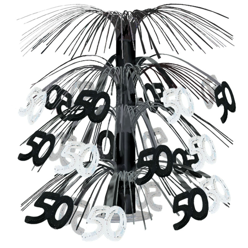 "50" Black Cascade Centerpiece "50" Black Cascade Centerpiece