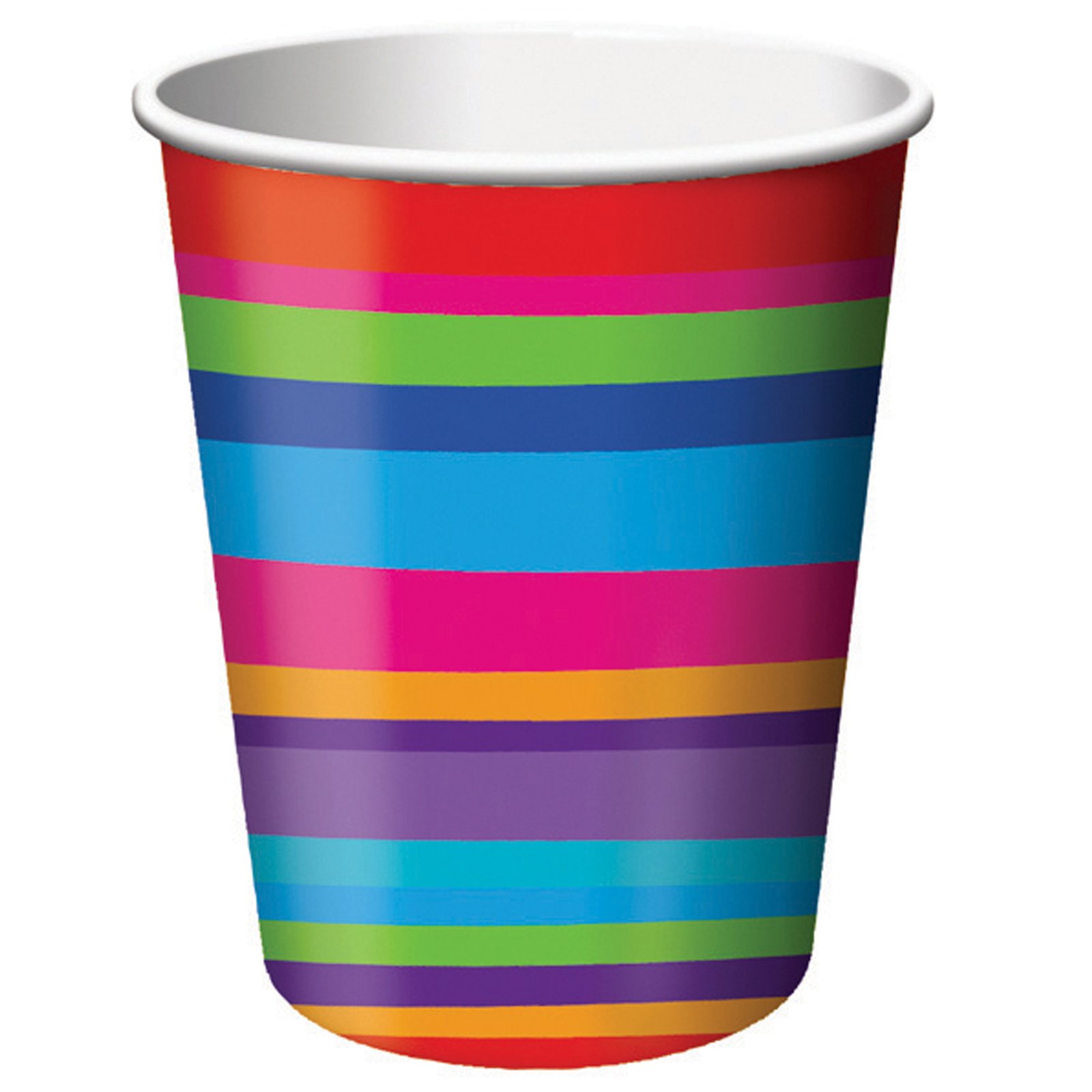 Birthday Stripes 9 oz. Cups (8 count)