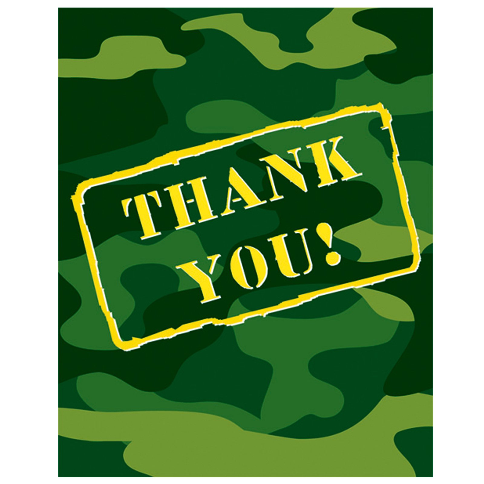 Camo Gear Thank You Cards (8 count) - Click Image to Close