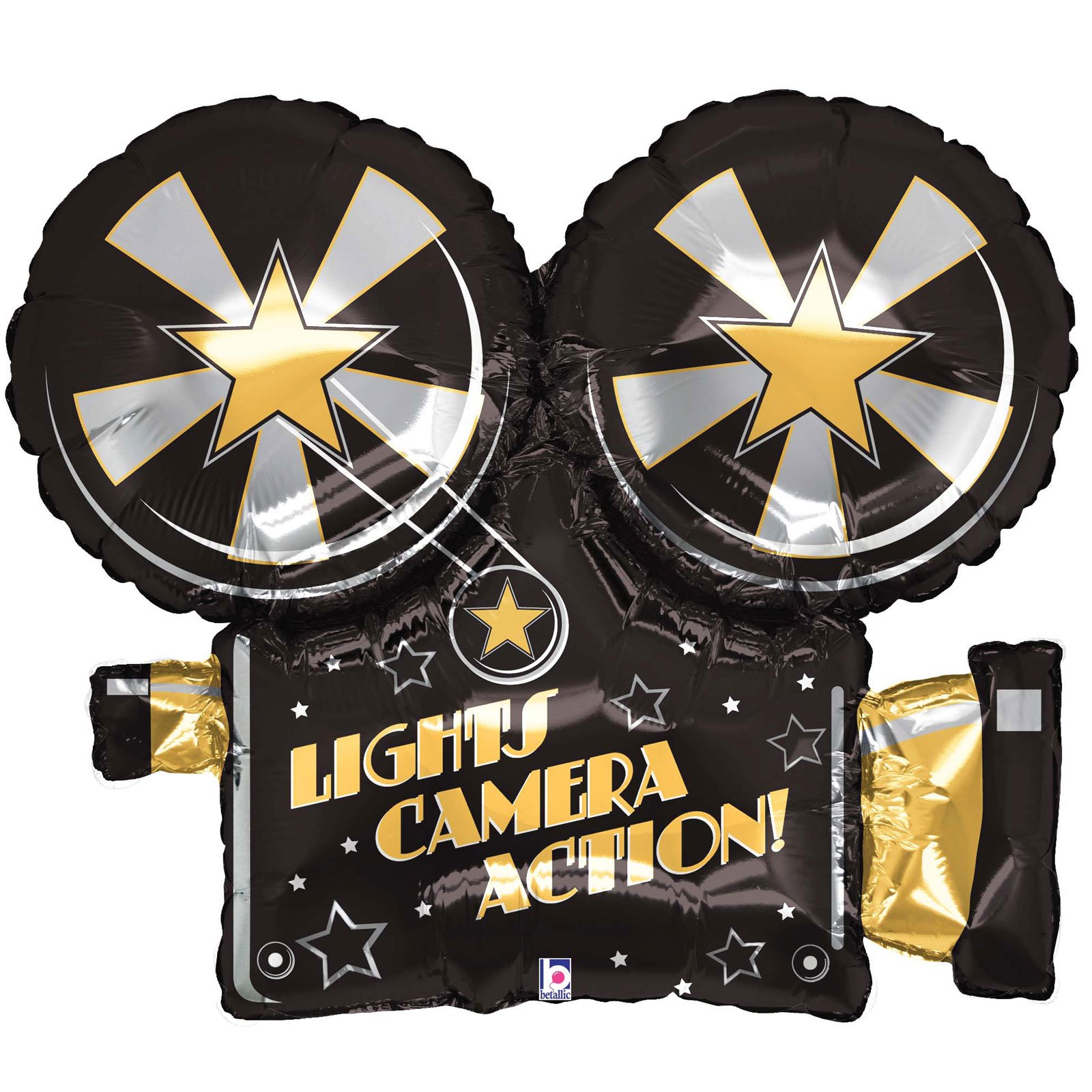 Lights, Camera, Action 32" Foil Balloon - Click Image to Close