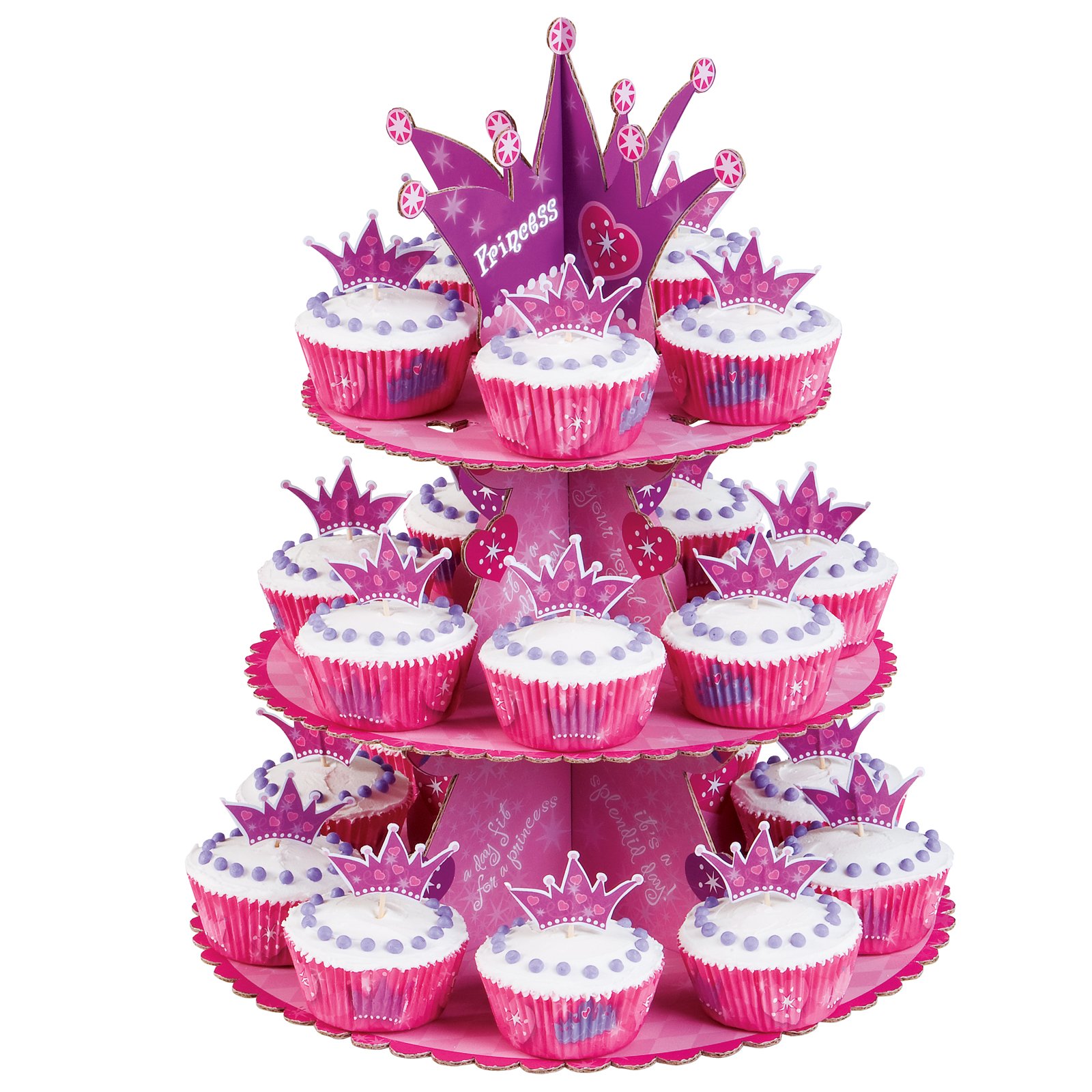 Princess Cupcake Stand Kit - Click Image to Close