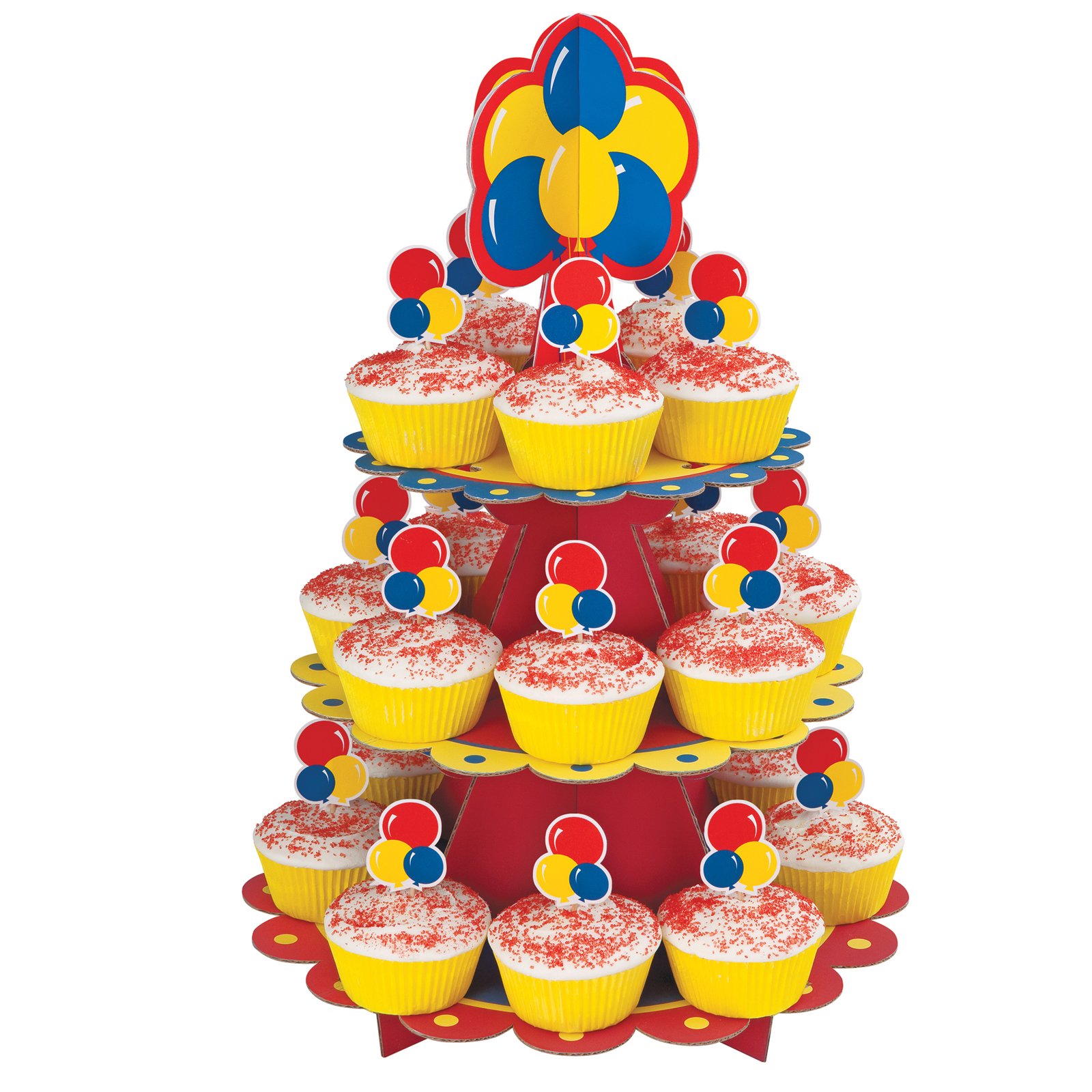 Primary Colors Cupcake Stand Kit - Click Image to Close