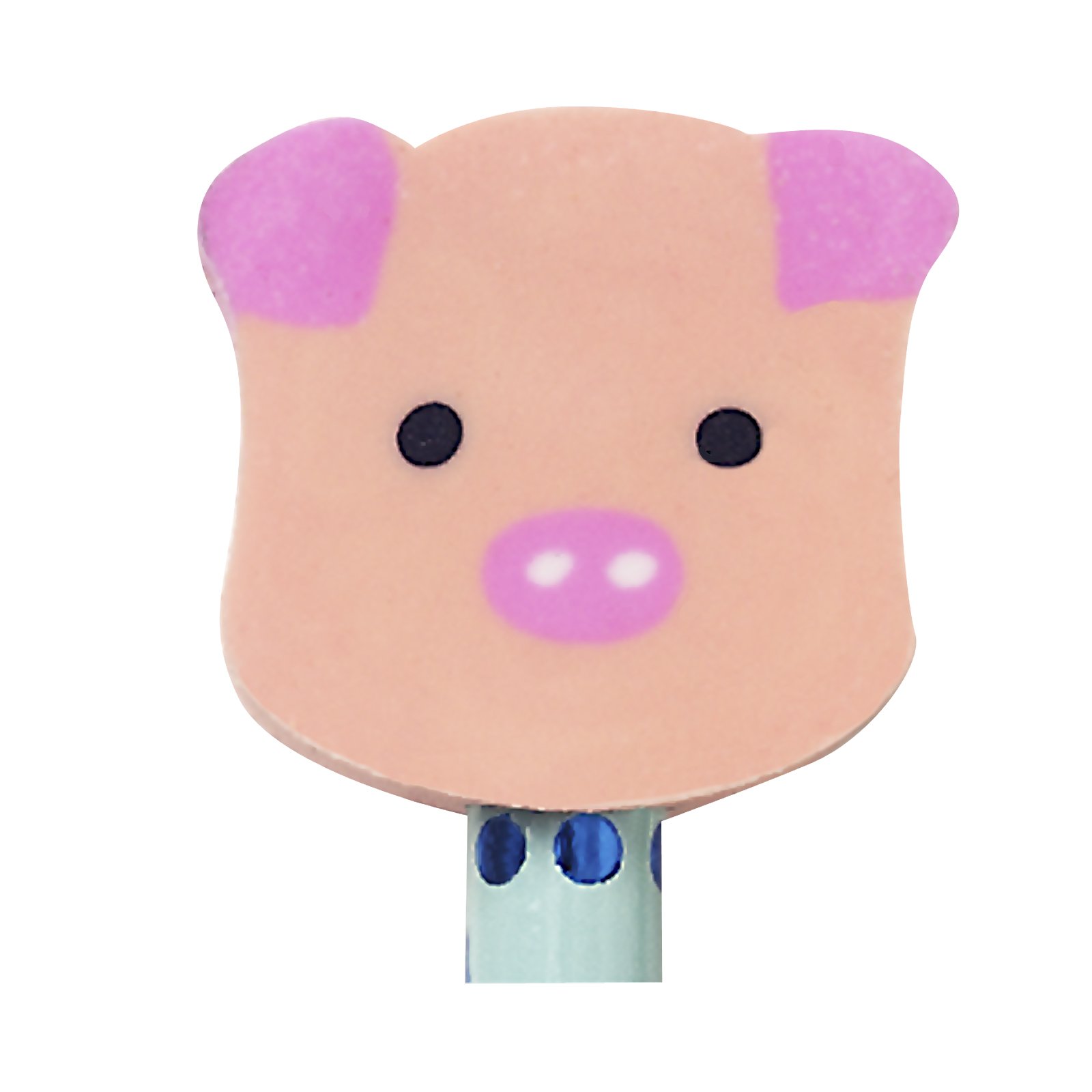 Pig Eraser Toppers (8 count) - Click Image to Close