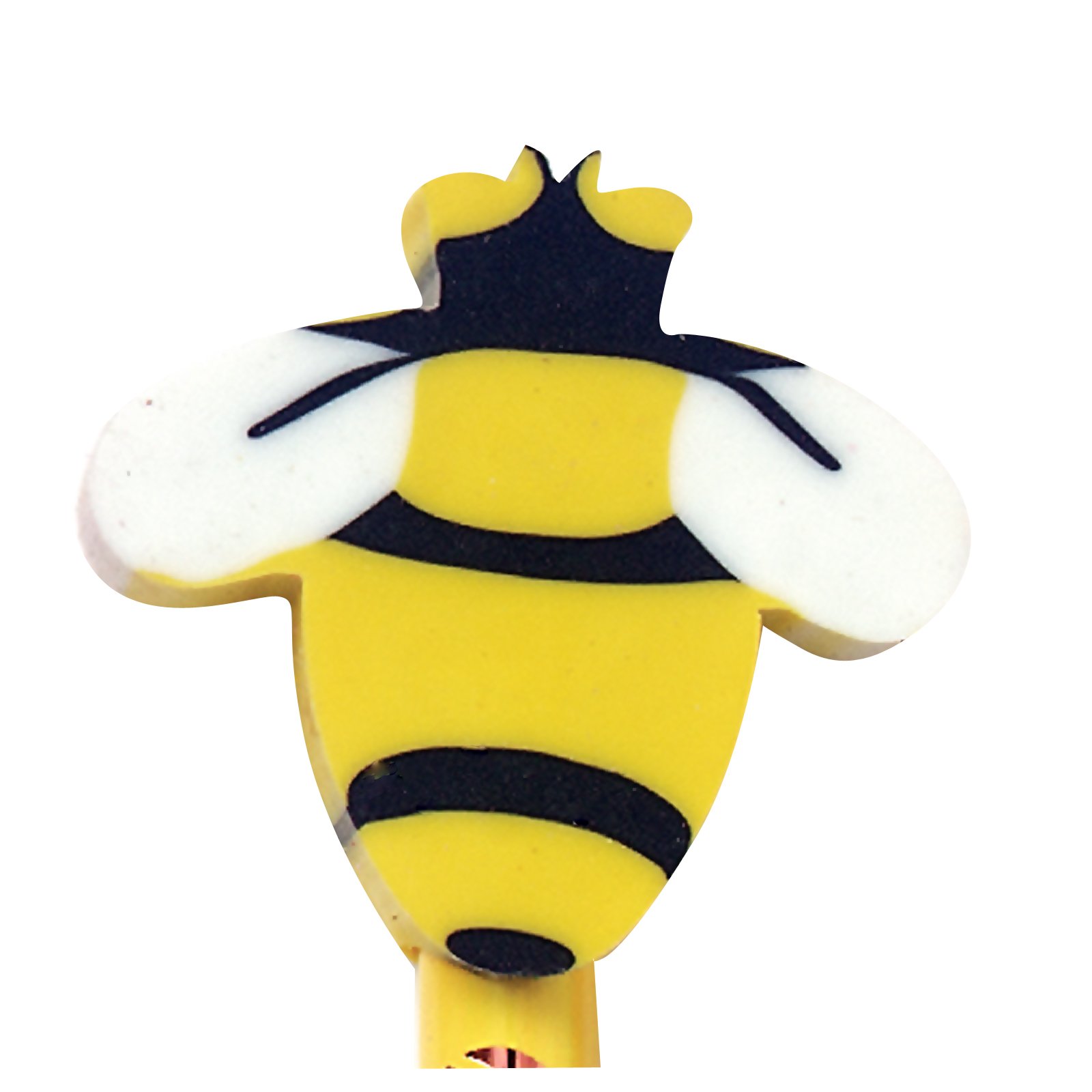Bee Eraser Toppers (8 count) - Click Image to Close