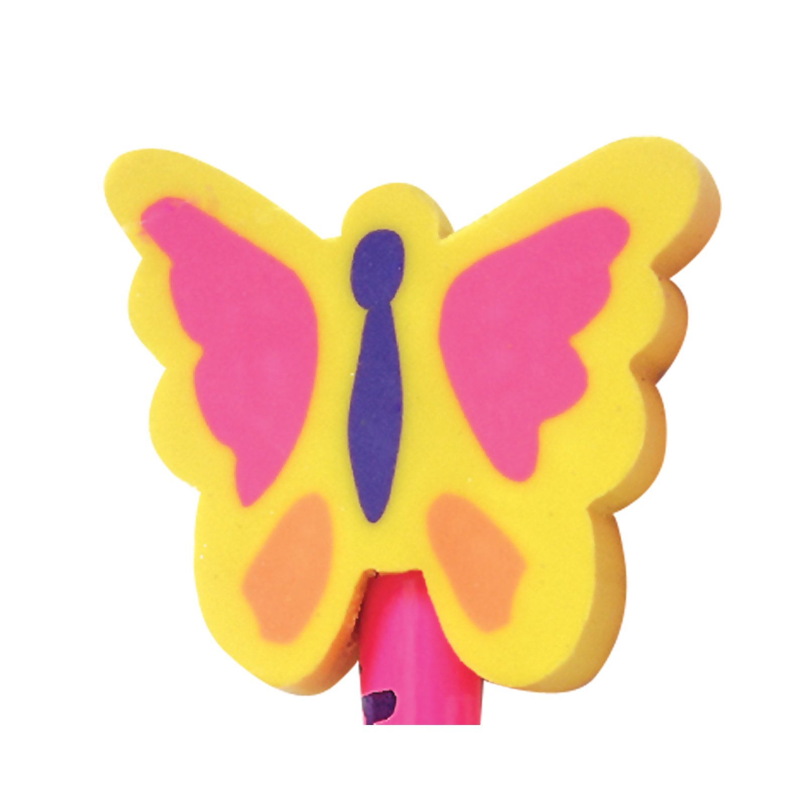 Butterfly Eraser Toppers (8 count) - Click Image to Close