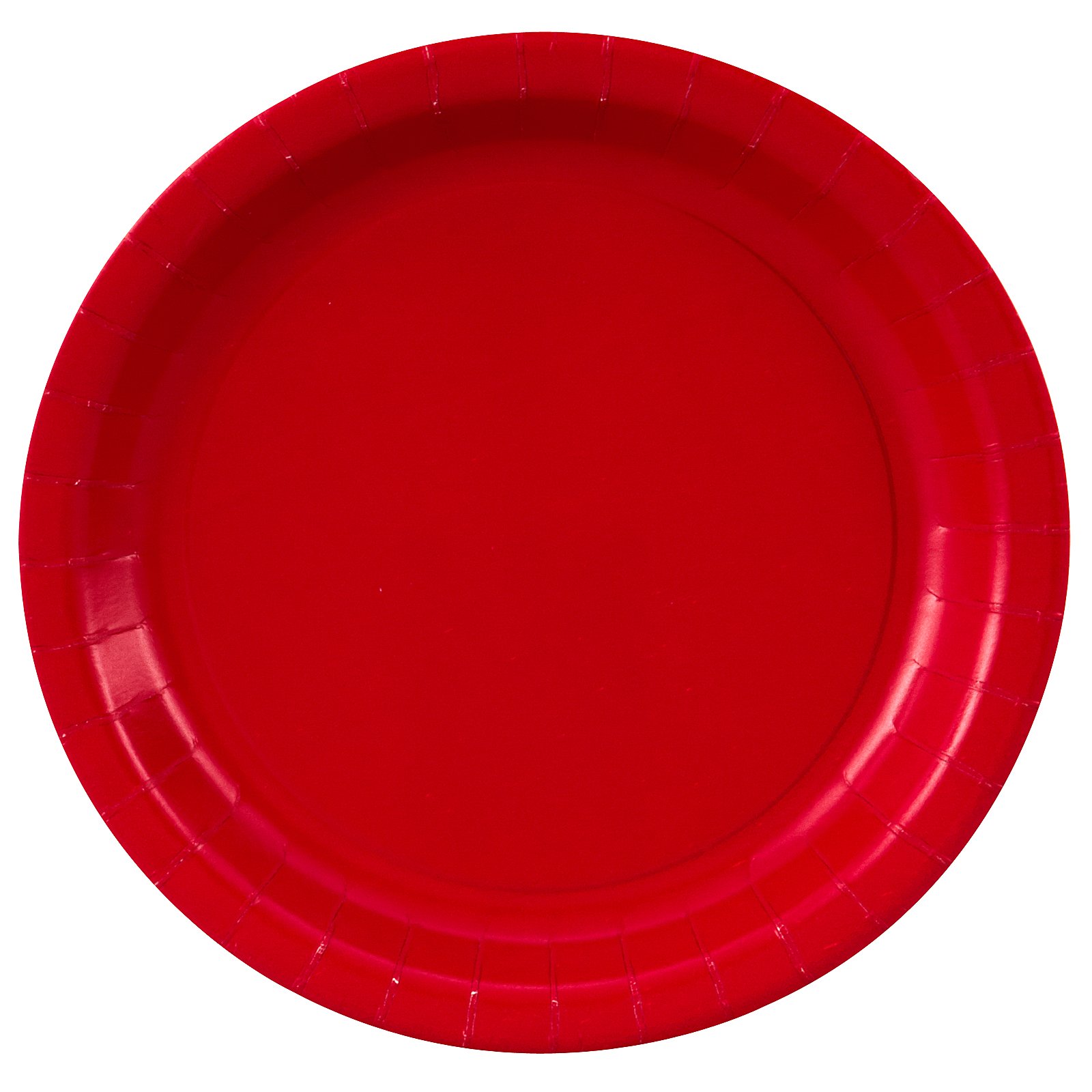 Classic Red (Red) Paper Dessert Plates (24 count)