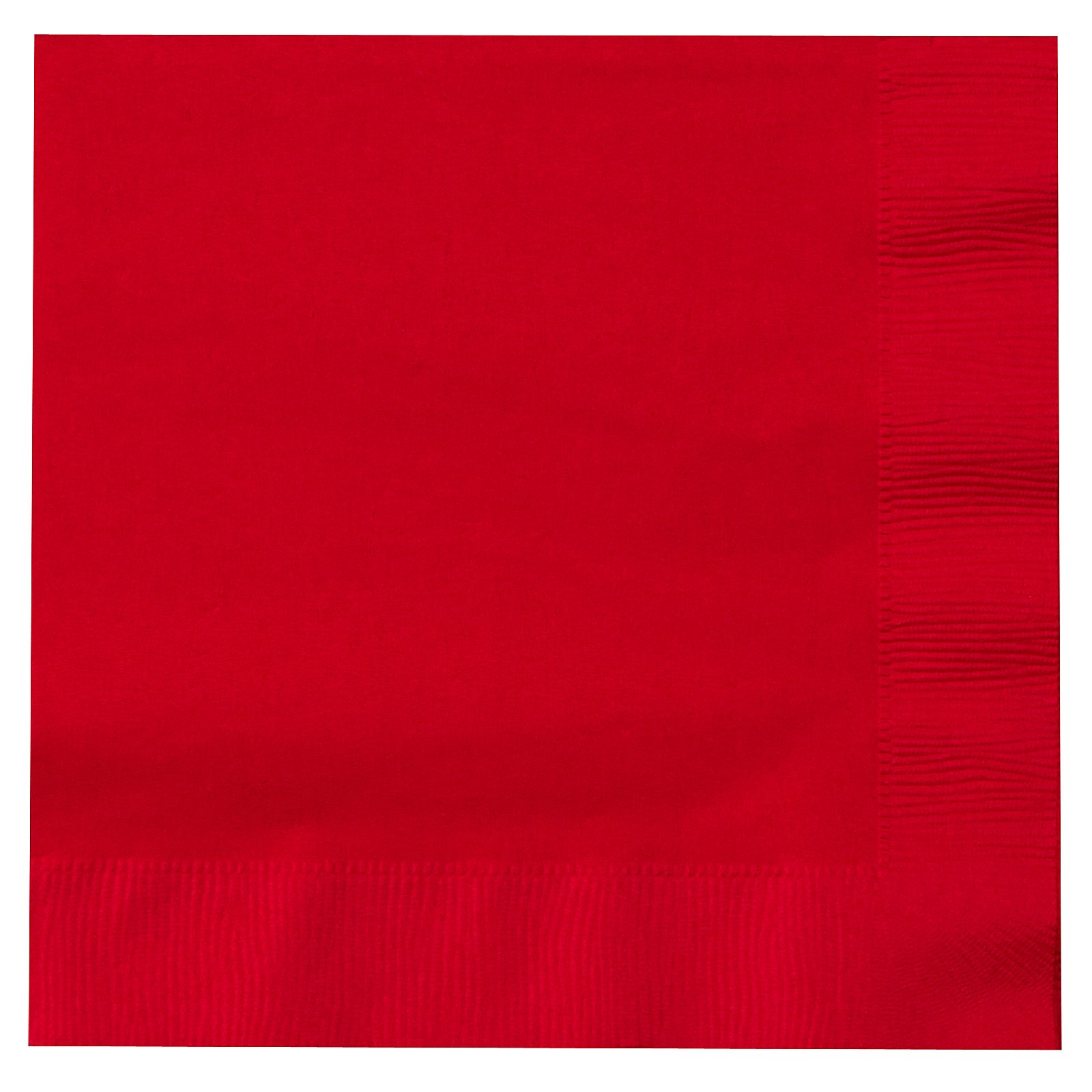 Classic Red (Red) Lunch Napkins (50 count) - Click Image to Close