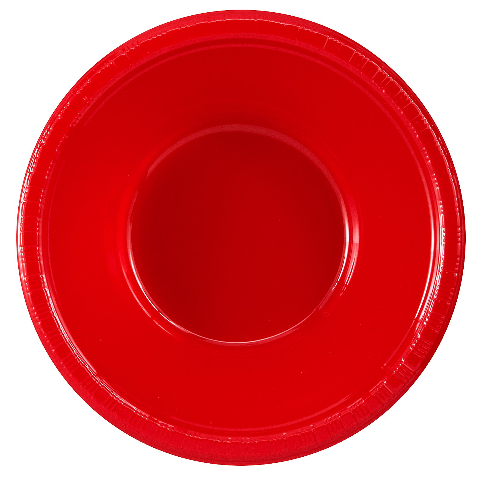 Classic Red (Red) Plastic Bowls (20 count) - Click Image to Close