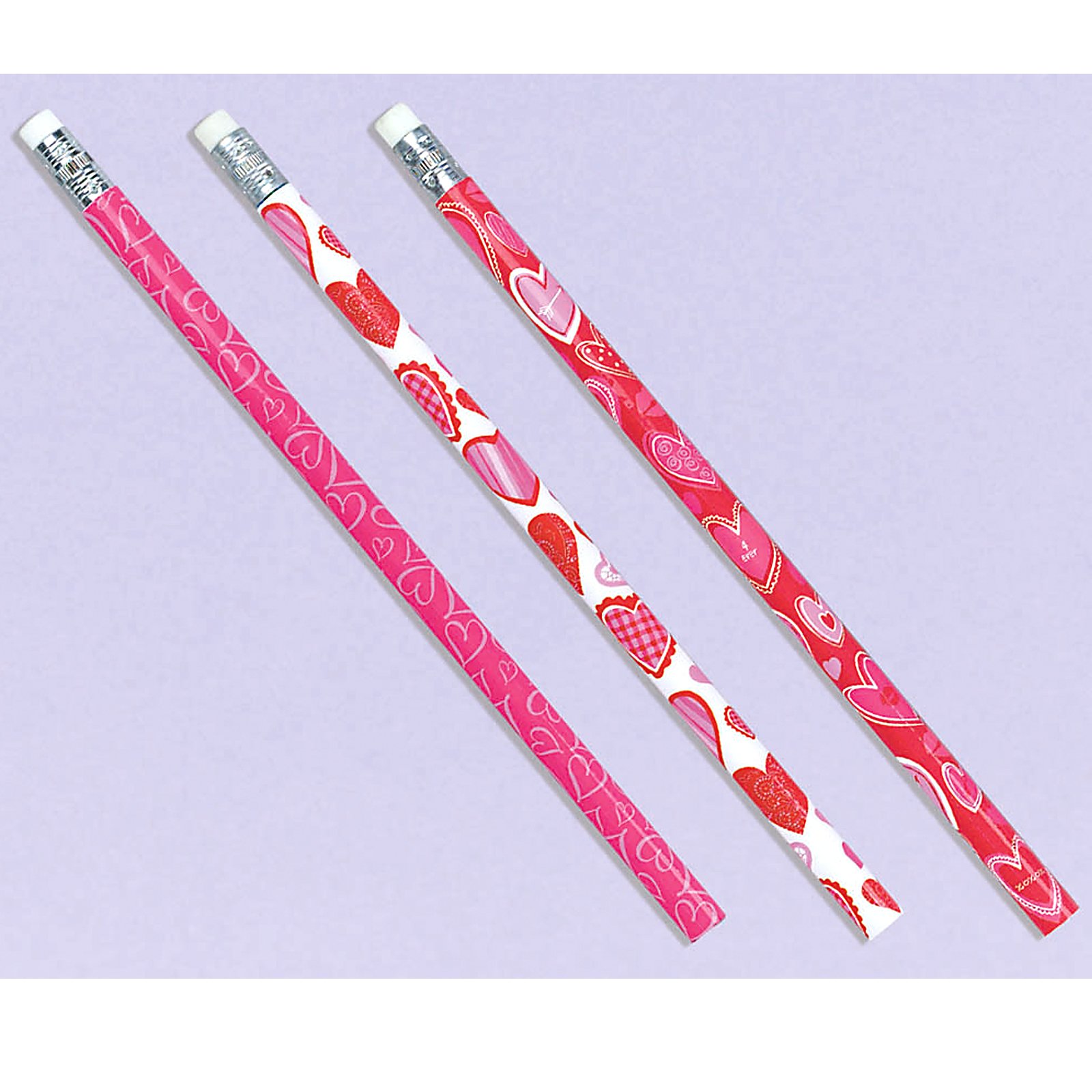 Heart Pencils (24 count) - Click Image to Close