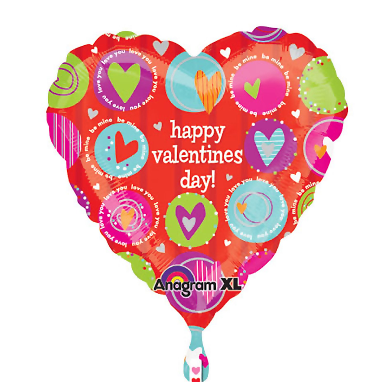 Happy Valentine 18" Foil Balloon - Click Image to Close