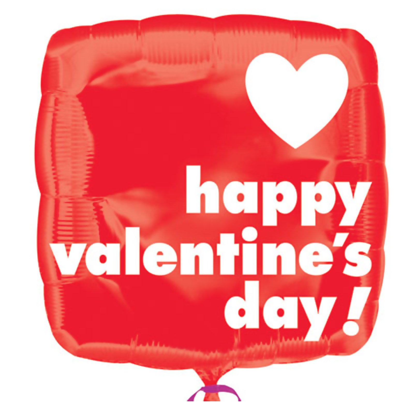 Valentine Square 18" Foil Balloon - Click Image to Close