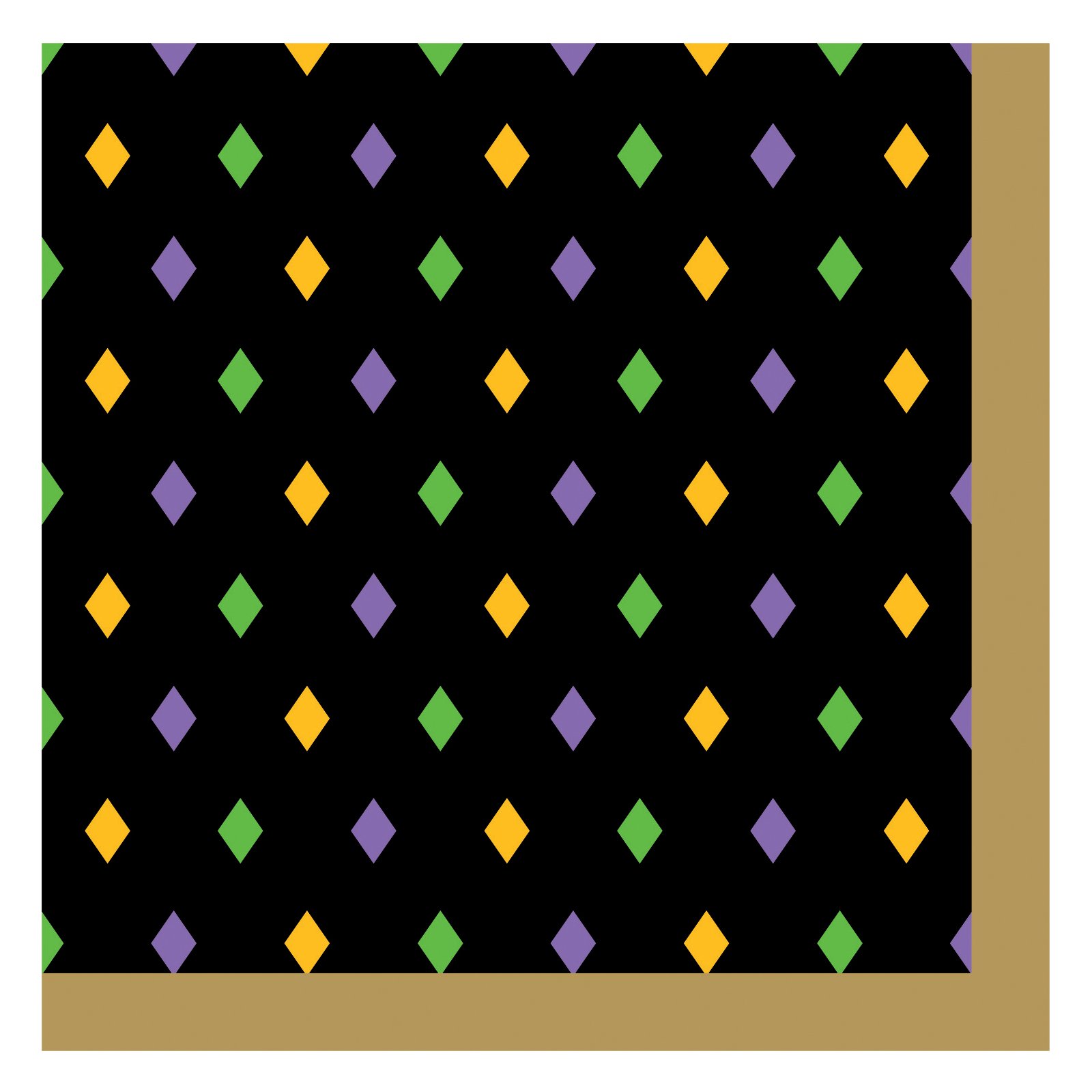Mardi Gras Magic Beverage Napkins (18 count)
