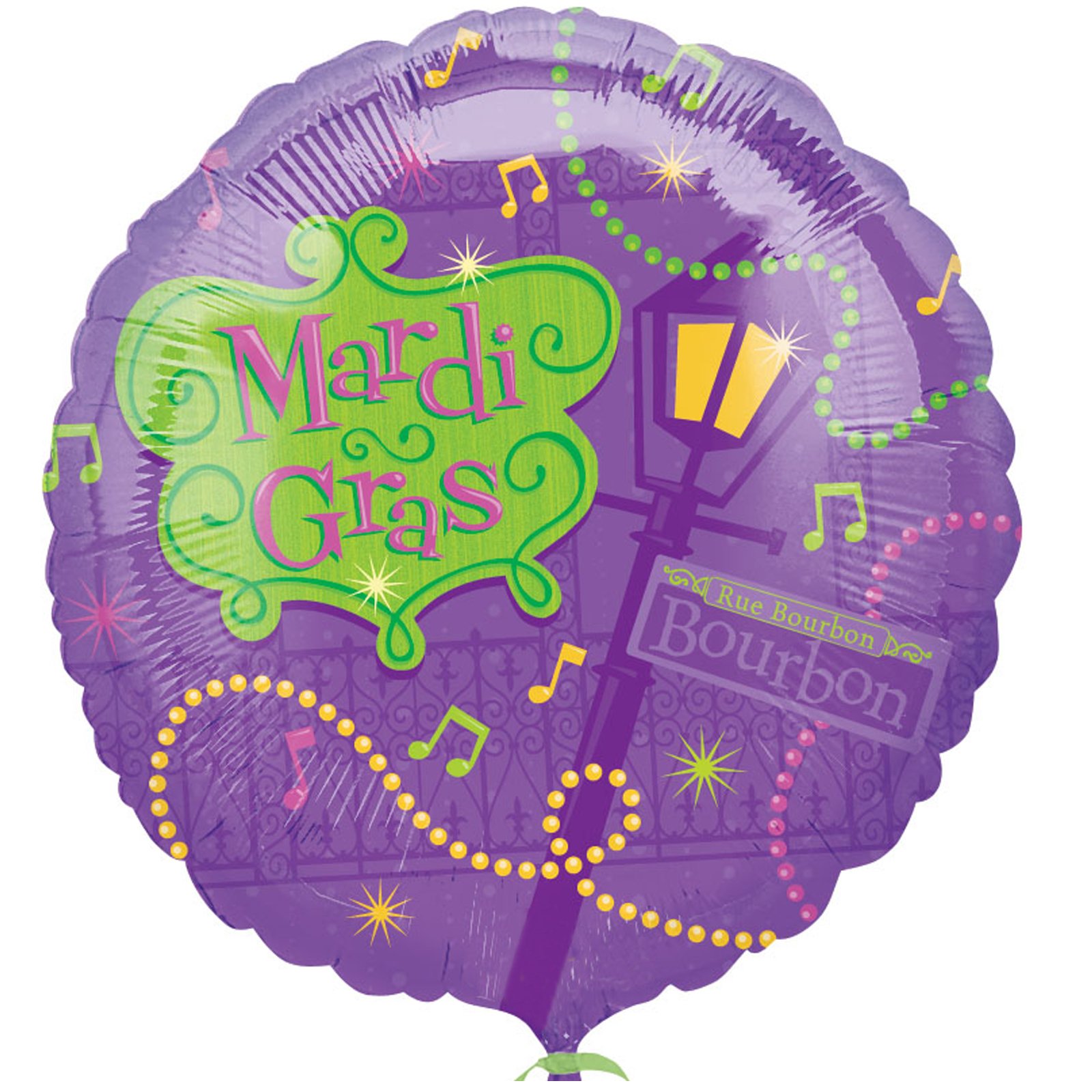 Bourbon Street 18" Foil Balloon - Click Image to Close