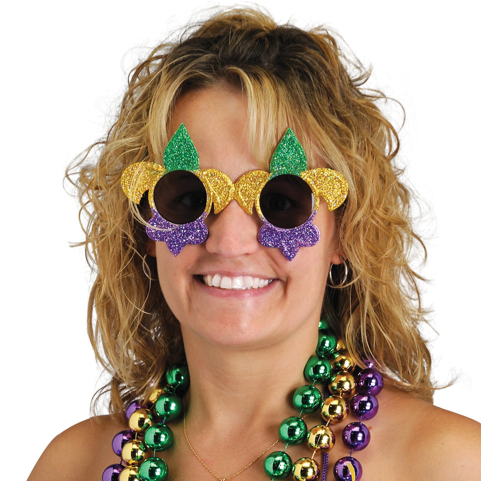 Mardi Gras Fleur de Lis Glasses