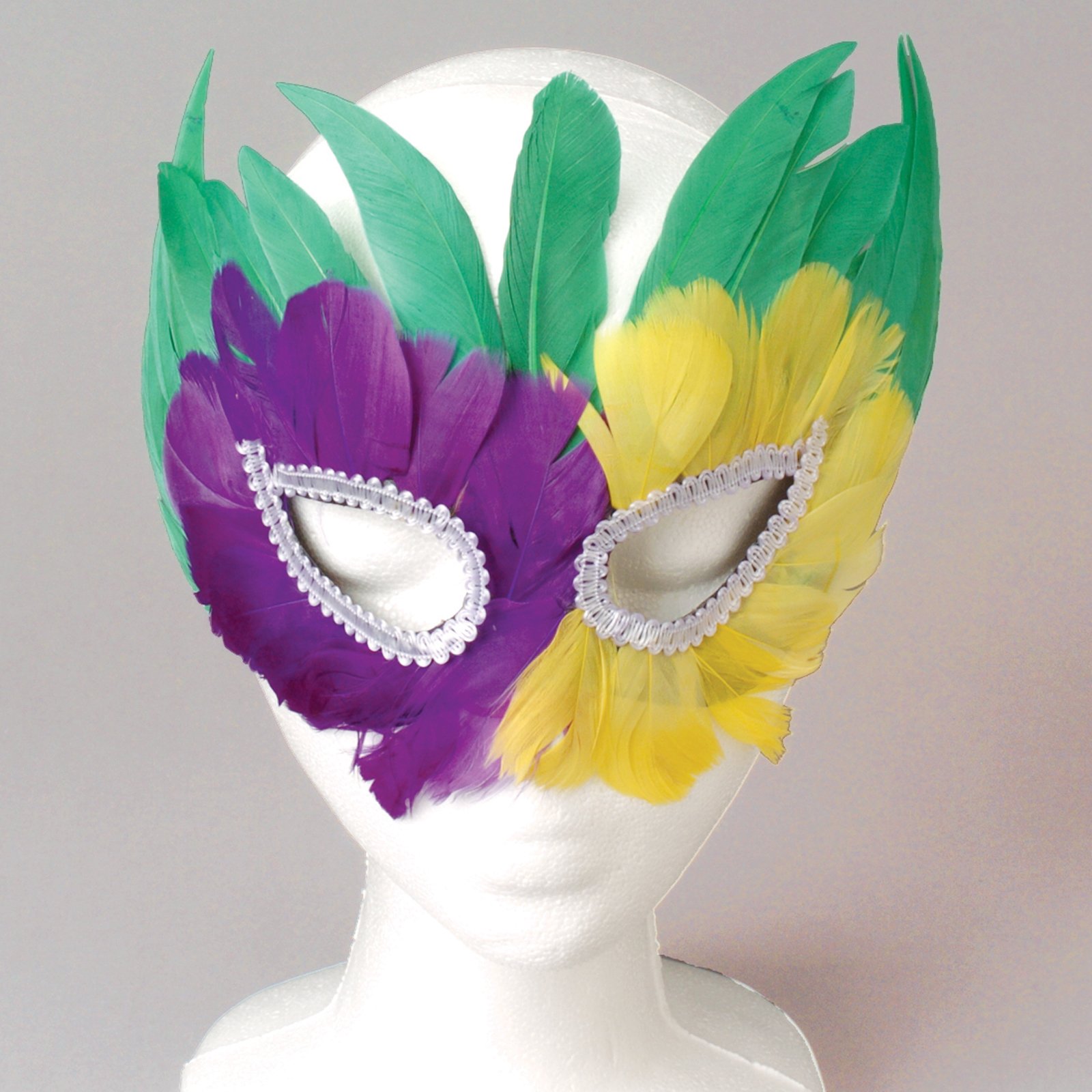 Mardi Gras Feather Mask - Click Image to Close