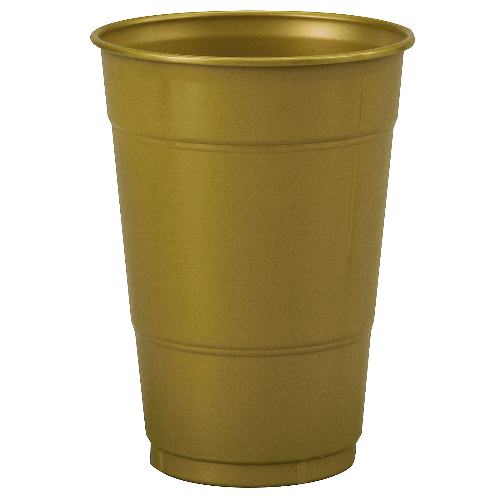 Glittering Gold (Gold) 16 oz. Plastic Cups (20 count)
